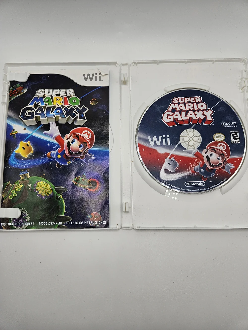 Nintendo Wii Super Mario Galaxy CIB Game 2007 1st Print Complete with Manual